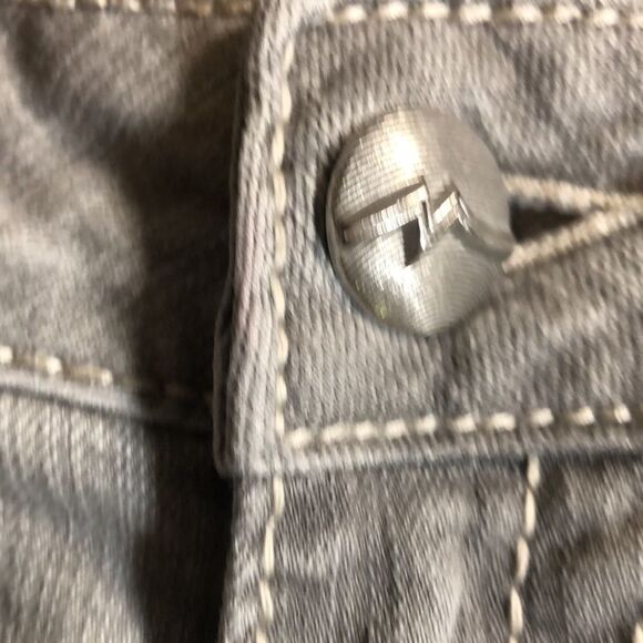 Cute Miss Me Jean Skirt Reconstructed Size 27 - Picture 5 of 14